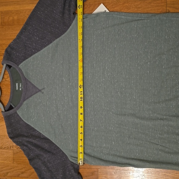 SONOMA BRAND MEN'S BIG AND TALL SOFT CREWNECK GREEN & GRAY SHIRT SIZE XL TALL - Picture 7 of 13